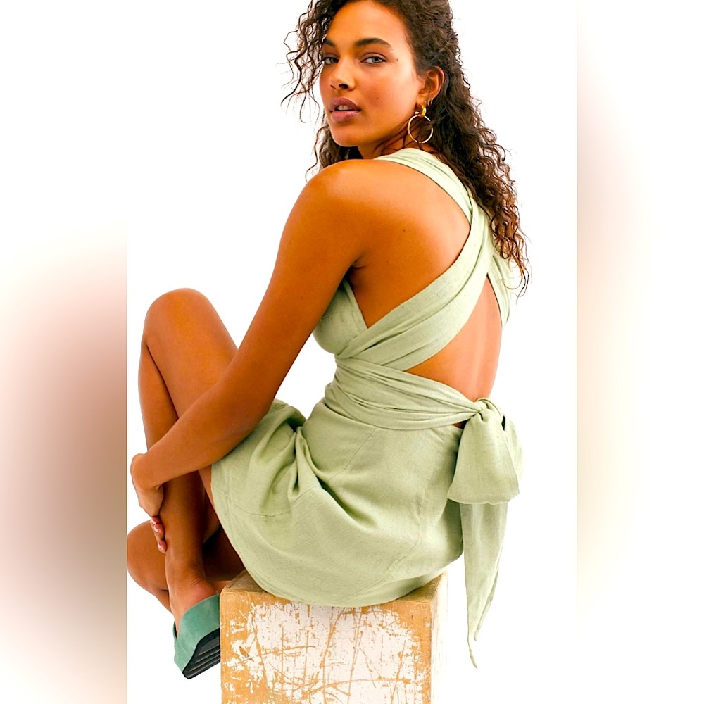 Free People Babys Got It Convertible Mini Dress NWT - Picture 2 of 16